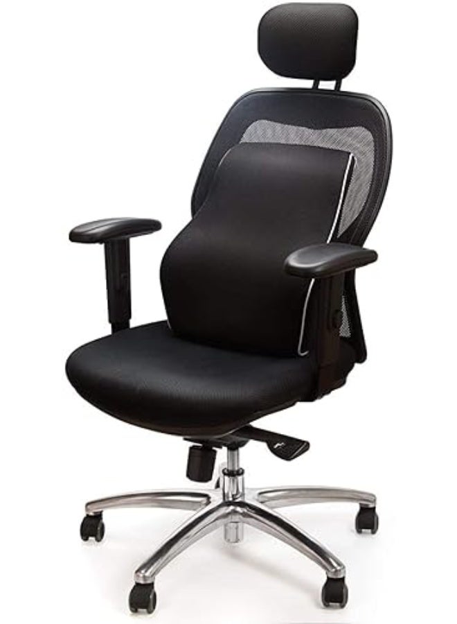 وسادة ميموري فوم لدعم الرقبة والظهر للمقاعد والسيارات، تصميم مريح لتخفيف الضغط وتحسين وضعية الجلوس - Image 2